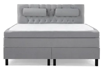 Lucky Kontinentalsäng 160x200Polyeter - Ljusgrå - Möbler - Säng - Kontinentalsäng