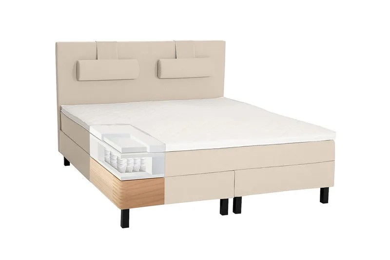 Lucky Kontinentalsäng 180x200Memory - Beige - Möbler - Säng - Kontinentalsäng