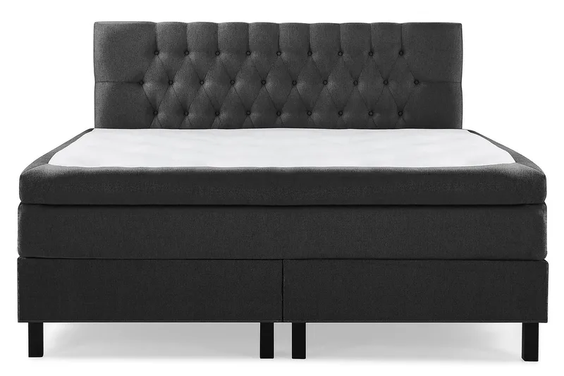 Lucky Kontinentalsäng 180x200Polyeter - Svart/Grå - Möbler - Säng - Kontinentalsäng