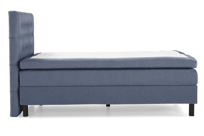 Lucky Sängpaket 140x200 Polyeter Diamant Sänggavel - Mörkblå - Möbler - Säng - Kontinentalsäng
