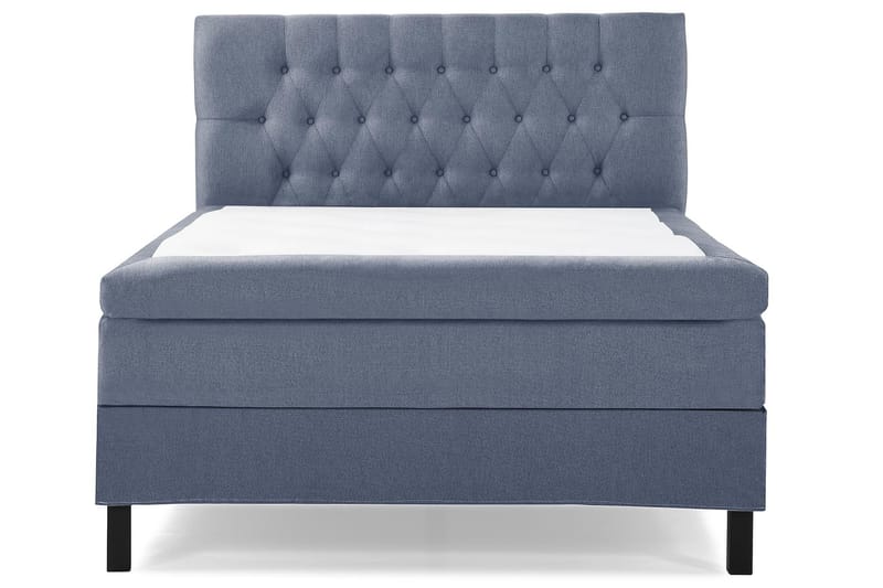 Lucky Sängpaket 140x200 Polyeter Diamant Sänggavel - Mörkblå - Möbler - Säng - Kontinentalsäng