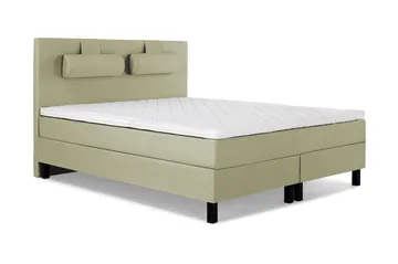 Lucky Sängpaket 150x200 SkumSlät Sänggavel Nackkudde - Nackkudde Stor Grön - Möbler - Säng - Kontinentalsäng