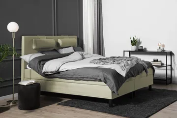 Lucky Sängpaket 150x200 SkumSlät Sänggavel Nackkudde - Nackkudde Stor Grön - Möbler - Säng - Kontinentalsäng