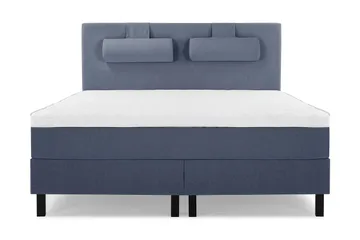 Lucky Sängpaket 150x200 SkumSlät Sänggavel Nackkudde - Nackkudde Stor Mörkblå - Möbler - Säng - Kontinentalsäng