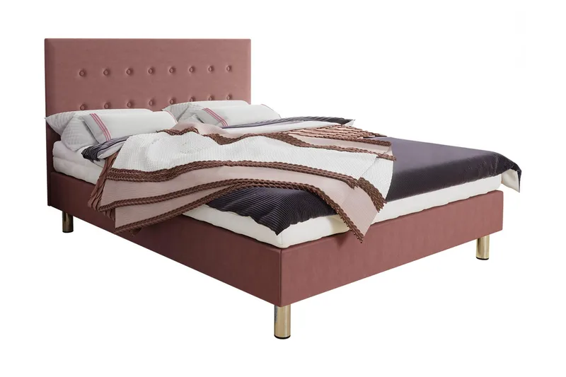 Lux Kontinentalsäng 140x204 cm - Rosa - Möbler - Säng - Kontinentalsäng