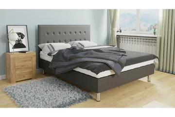 Lux Kontinentalsäng 90x204 cm - Grå - Möbler - Säng - Kontinentalsäng