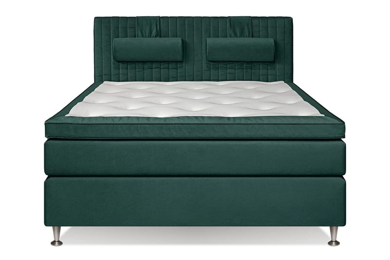 MEGA Kontinentalsäng 160x200 cm, Grön