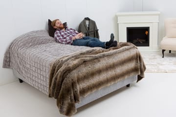 Mei Kontinentalsäng 180x200 cm - Ljusgrå - Möbler - Säng - Kontinentalsäng