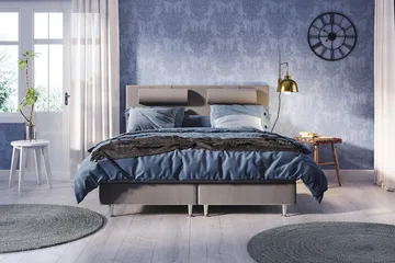 Meja Kontinentalsäng 180x200 - Ljusgrå - Möbler - Säng - Kontinentalsäng