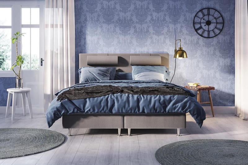 Meja Kontinentalsäng 180x200 - Ljusgrå - Möbler - Säng - Kontinentalsäng