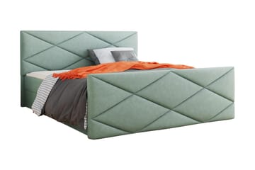 Milano Kontinentalsäng 180x200 cm med Sänggavel - Grön - Möbler - Säng - Kontinentalsäng
