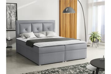 Moden Kontinentalsäng 140x215cm LED-belysning - Grå - Möbler - Säng - Kontinentalsäng