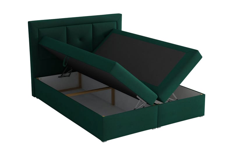 Moden Kontinentalsäng 140x215cm LED-belysning - Grå - Möbler - Säng - Kontinentalsäng
