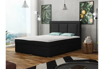 Moden Kontinentalsäng 140x215cm - Svart - Möbler - Säng - Kontinentalsäng