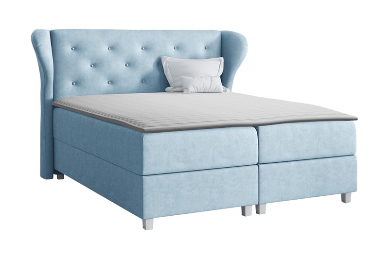 Naurstad Kontinentalsäng 160x200, Blå