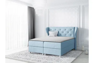 Naurstad Kontinentalsäng 160x200 - Blå - Möbler - Säng - Kontinentalsäng