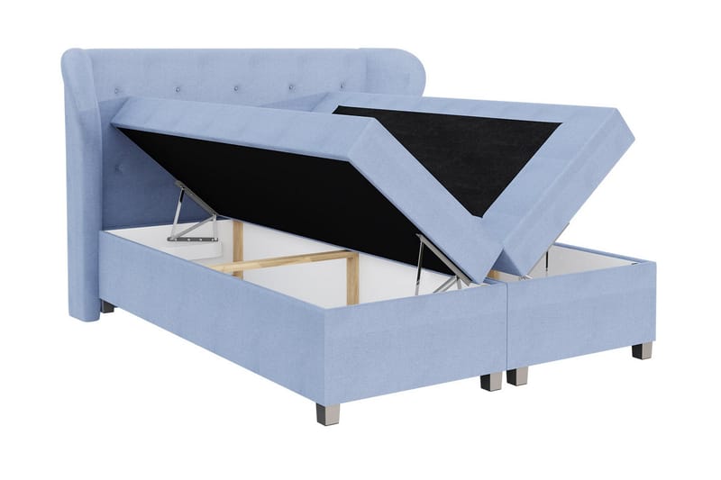 Naurstad Kontinentalsäng 160x200 - Ljusgrå - Möbler - Säng - Kontinentalsäng