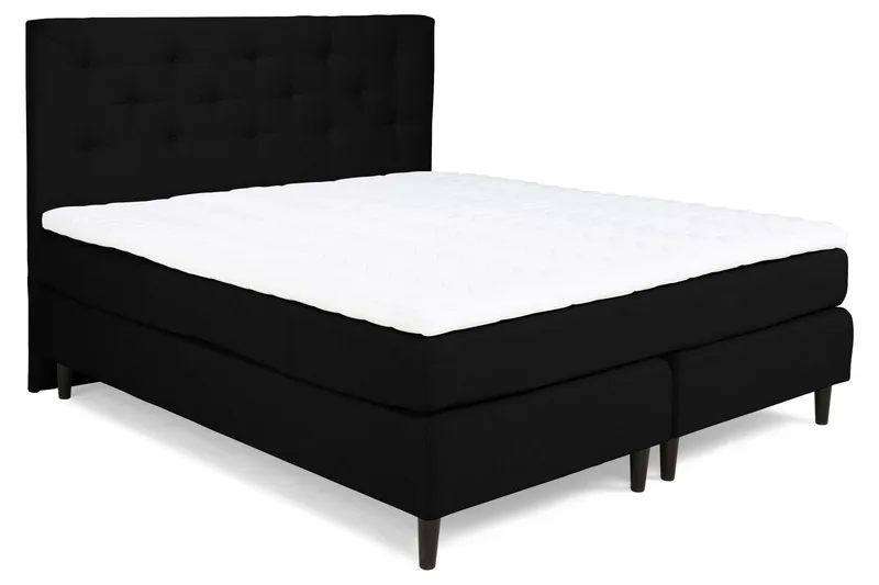 Nice Deluxe Komplett Sängpaket 160x200 - Svart - Möbler - Säng - Kontinentalsäng