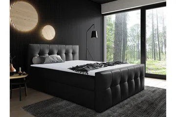 Norrbacksjö Kontinentalsäng 120x200 cm - Svart - Möbler - Säng - Kontinentalsäng