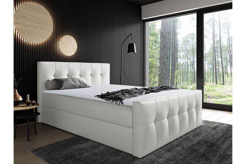 Norrbacksjö Kontinentalsäng 160x200 cm - Vit - Möbler - Säng - Kontinentalsäng