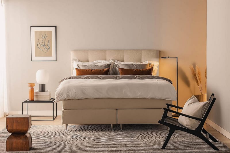 Oslo Lyx Kontinentalsäng 180x200 cm - Beige - Möbler - Säng - Kontinentalsäng