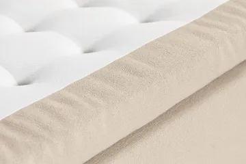 Oslo Lyx Sängpaket Boucle 140x200 Djuphäftad gavel - Beige - Möbler - Säng - Kontinentalsäng