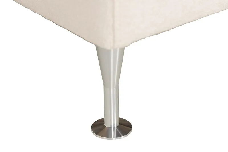 Oslo Lyx Sängpaket Boucle 160x200 Djuphäftad gavel - Ljusbeige - Möbler - Säng - Kontinentalsäng