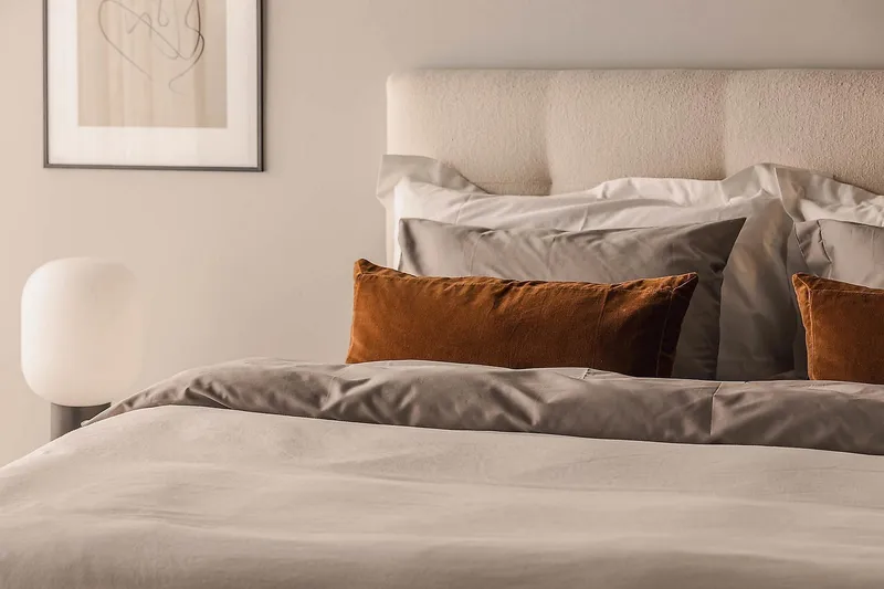 Oslo Lyx Sängpaket Kontinentalsäng 160x200 cm - Ljusbeige - Möbler - Säng - Kontinentalsäng