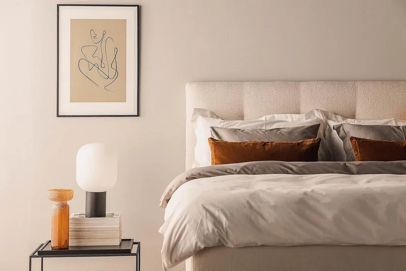 Oslo Lyx Sängpaket Kontinentalsäng 180x200 cm - Beige / Ljus - Möbler - Säng - Kontinentalsäng