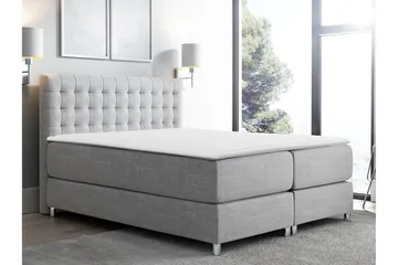 Plevoll Kontinentalsäng 140x200 - Ljusgrå - Möbler - Säng - Kontinentalsäng