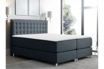 Plevoll Kontinentalsäng 140x200 - Mörkgrå - Möbler - Säng - Kontinentalsäng