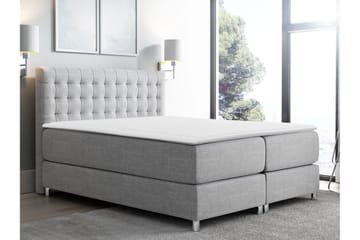 Plevoll Kontinentalsäng 160x200 - Ljusgrå - Möbler - Säng - Kontinentalsäng