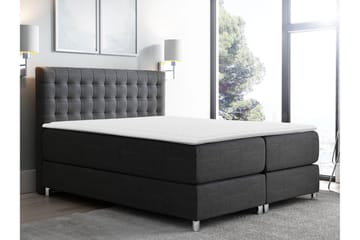 Plevoll Kontinentalsäng 160x200 - Mörkgrå - Möbler - Säng - Kontinentalsäng