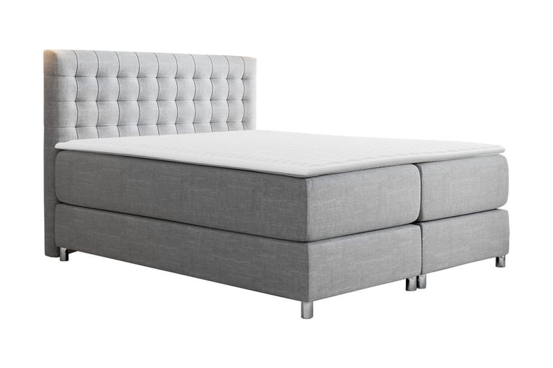 Plevoll Kontinentalsäng 180x200  Ljusgrå, Ljusgrå