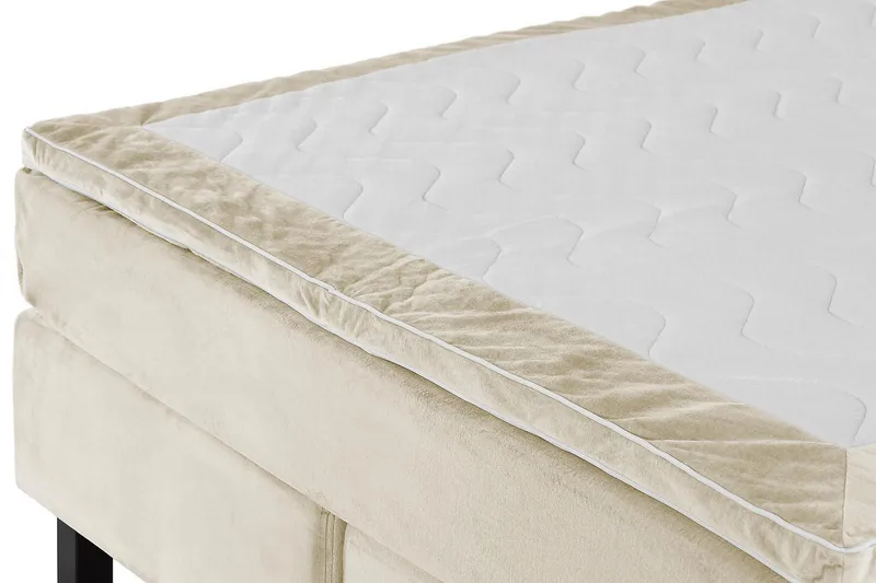 Princess Kontinentalsäng 140x200cm - Beige/Sammet - Möbler - Säng - Kontinentalsäng