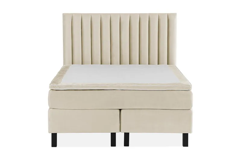 Princess Kontinentalsäng 140x200cm, Beige/Sammet