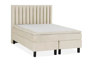 Princess Kontinentalsäng 140x200cm - Beige/Sammet - Möbler - Säng - Kontinentalsäng