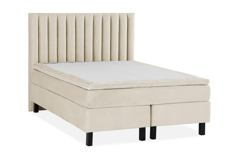 Princess Kontinentalsäng 140x200cm - Beige/Sammet - Möbler - Säng - Kontinentalsäng