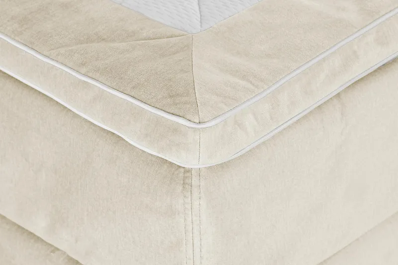 Princess Kontinentalsäng 140x200cm - Beige/Sammet - Möbler - Säng - Kontinentalsäng