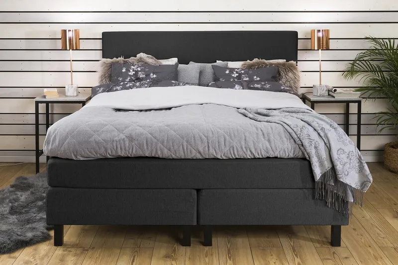 Princess Kontinentalsäng 160x200cm - Grå - Möbler - Säng - Kontinentalsäng