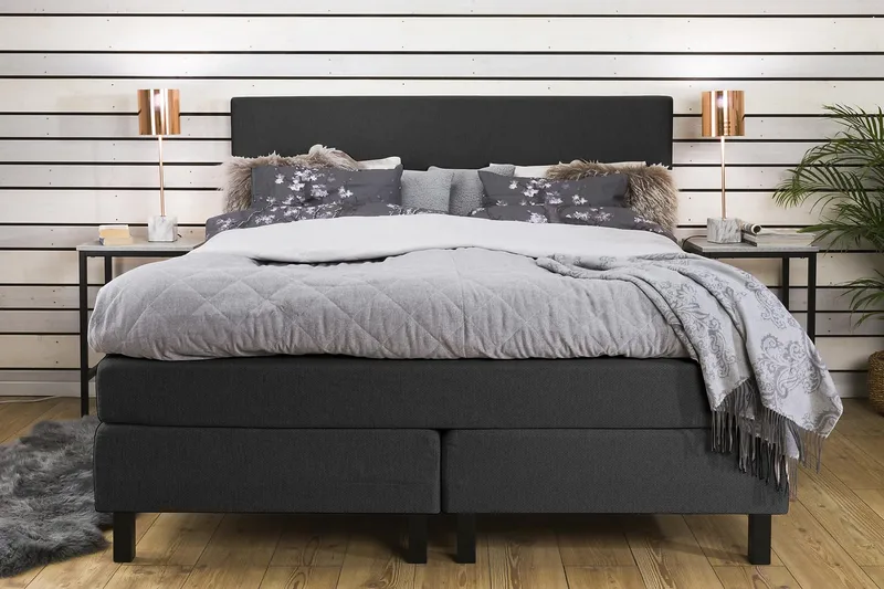 Princess Kontinentalsäng 160x200cm - Grå - Möbler - Säng - Kontinentalsäng