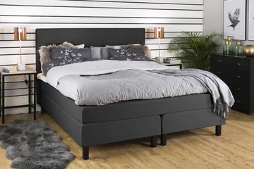 Princess Kontinentalsäng 160x200cm - Grå - Möbler - Säng - Kontinentalsäng