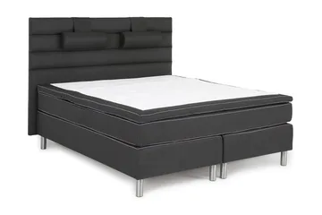 Queen Kontinentalsäng Komplett Sängpaket 160x200 cm - 160x200 Svart - Möbler - Säng - Kontinentalsäng