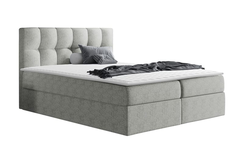 Rico Kontinentalsäng 120x208cm LED-belysning - Grå - Möbler - Säng - Kontinentalsäng