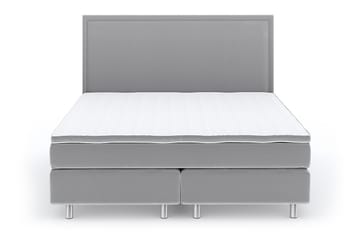 Romance Lyx Velvet 160x200 - Ljusgrå - Möbler - Säng - Kontinentalsäng
