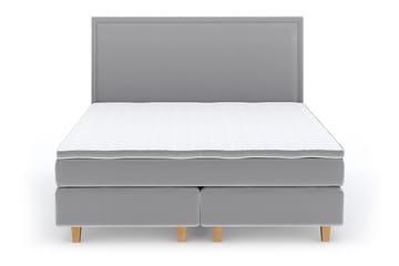 Romance Lyx Velvet 180x200 - Ljusgrå - Möbler - Säng - Kontinentalsäng