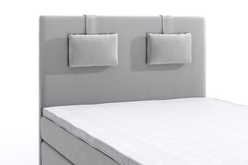 Romance Lyx Velvet Sängpaket 120x200 - Ljusgrå - Möbler - Säng - Kontinentalsäng