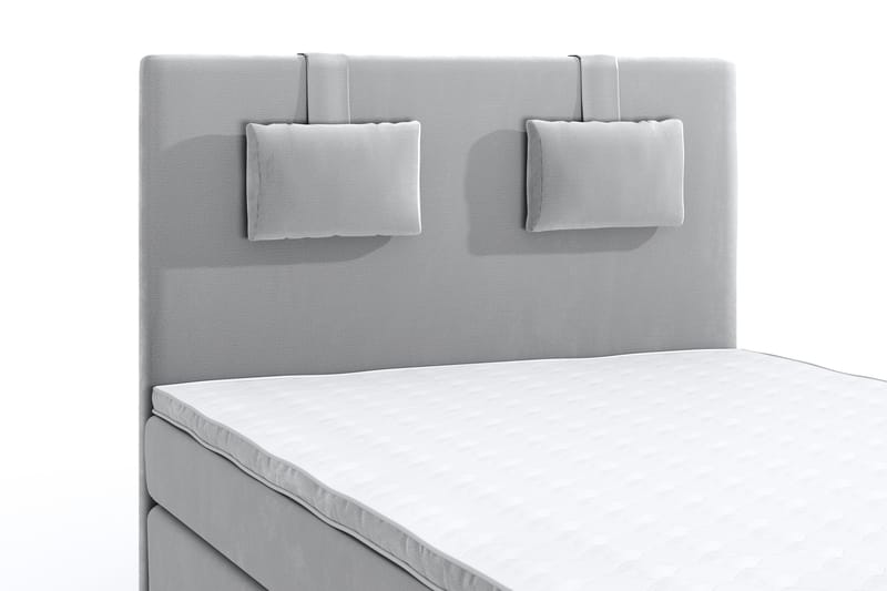 Romance Lyx Velvet Sängpaket 120x200 - Ljusgrå - Möbler - Säng - Kontinentalsäng
