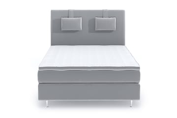 Romance Lyx Velvet Sängpaket 120x200 - Ljusgrå - Möbler - Säng - Kontinentalsäng