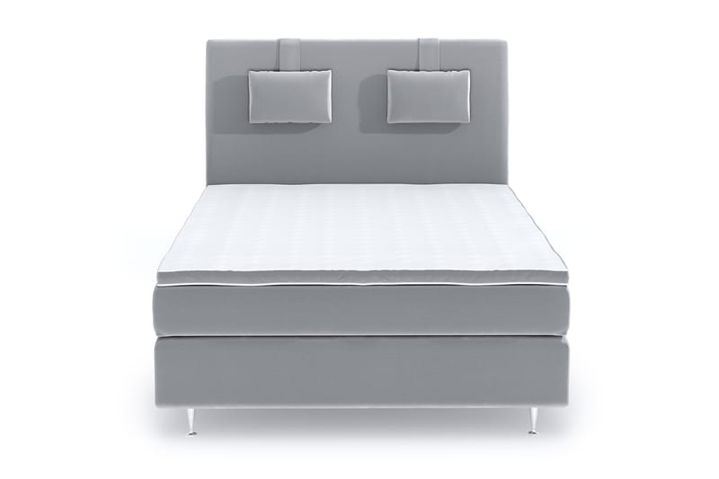 Romance Lyx Velvet Sängpaket 120x200 - Ljusgrå - Möbler - Säng - Kontinentalsäng